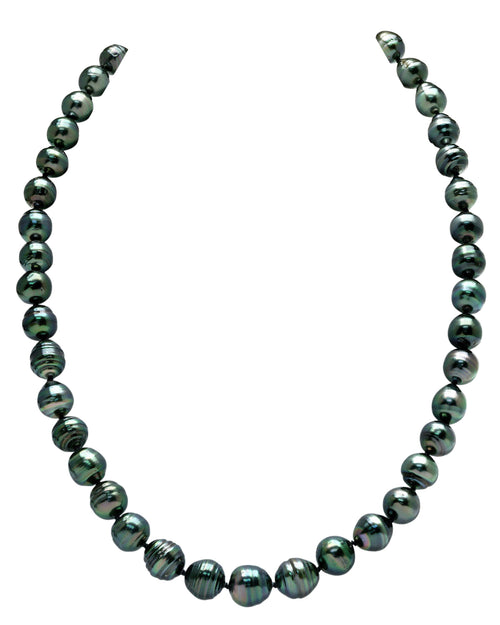 8-10mm Dark Tahitian South Sea Circle - Baroque Pearl Necklace