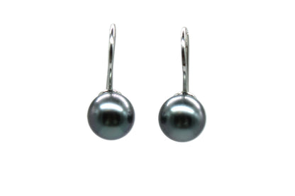 French Hook Earrings on 14K White Gold