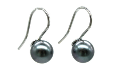 French Hook Earrings on 14K White Gold